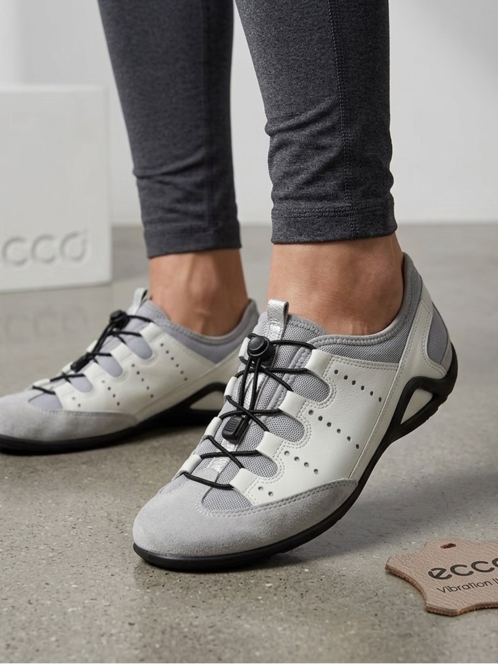 Ecco Vibration II Gray Sneakers